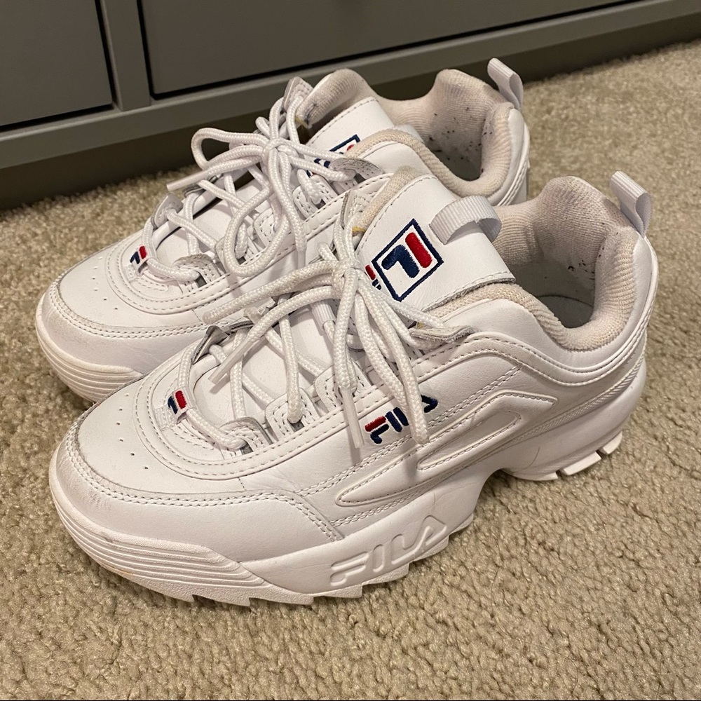 Fila - Disruptor II Sneakers - White - Size 7
